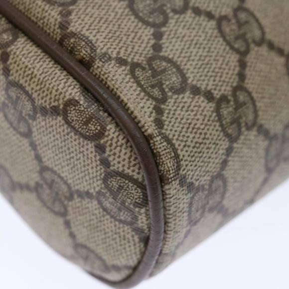 GUCCI GG Supreme Web Sherry Line Clutch Bag PVC Beige Red 89 01 012 Auth th4807 - Picture 15 of 16